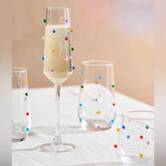 Confetti Flutes, Set of 2 - Picture 2 of 4